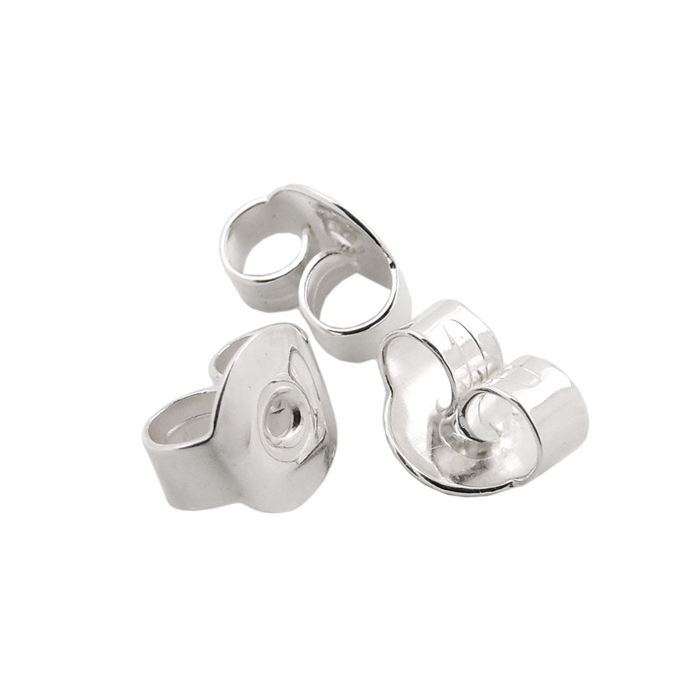20 Flügel 5mm für Ohrstecker Silber 925