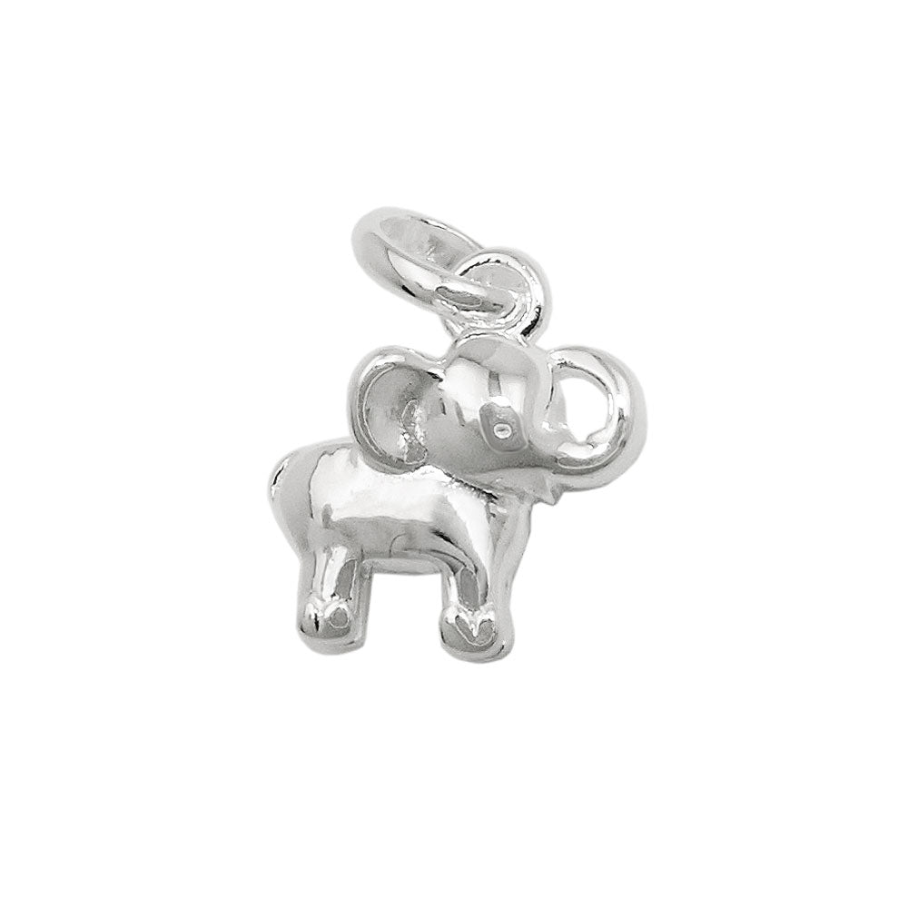 Anhänger verschiedene Größen kleiner Elefant vollplastisch glänzend Silber 925