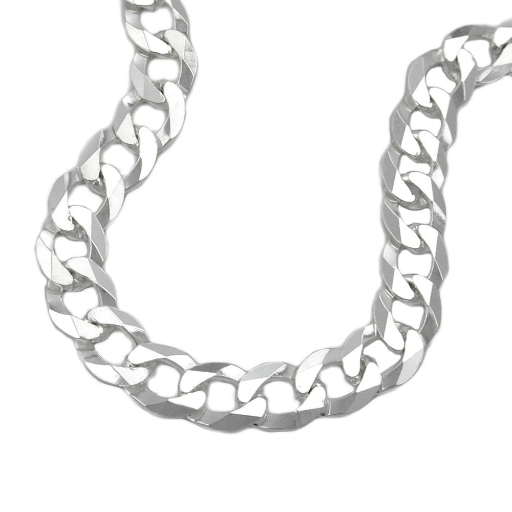 Armband Panzerkette flach aus 925er Silber, 6,7 mm