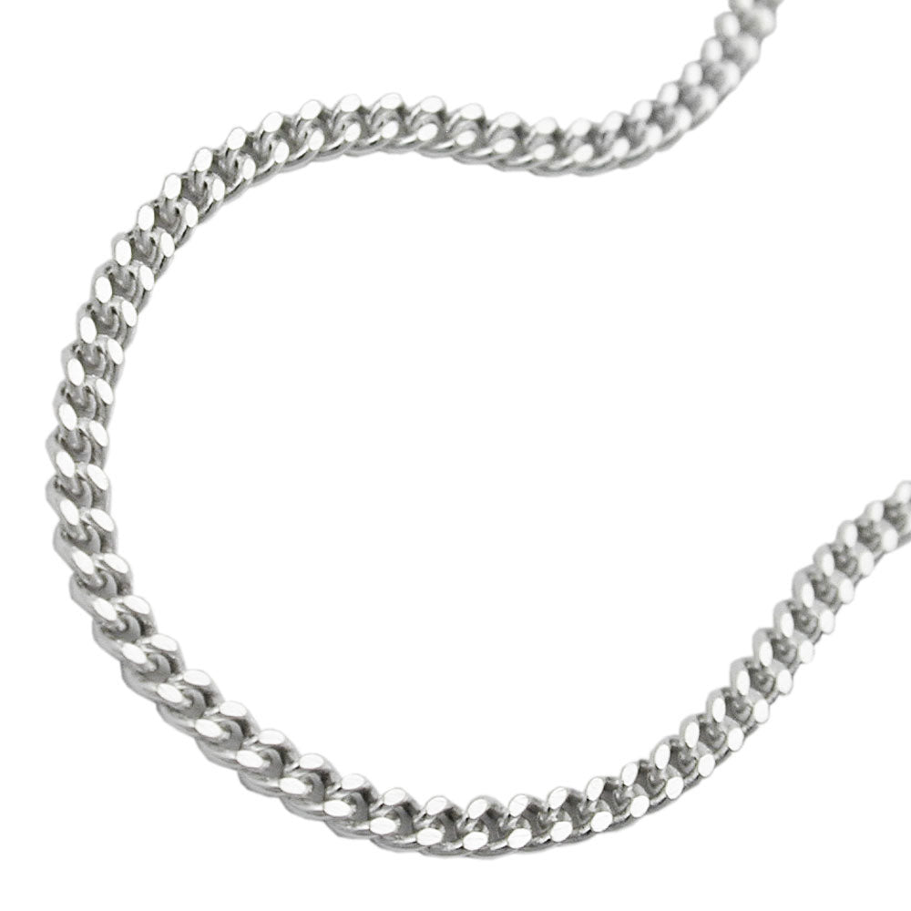 Kette Flachpanzerkette 2x diamantiertSilber 925 aus 925er Silber, 2 mm