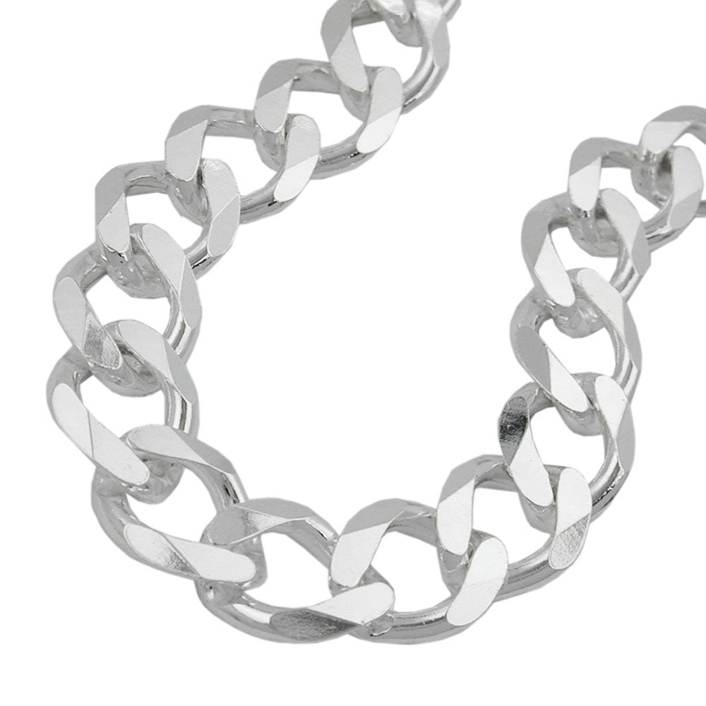 Armband Weitpanzer aus 925er Silber, 11 × 2 mm