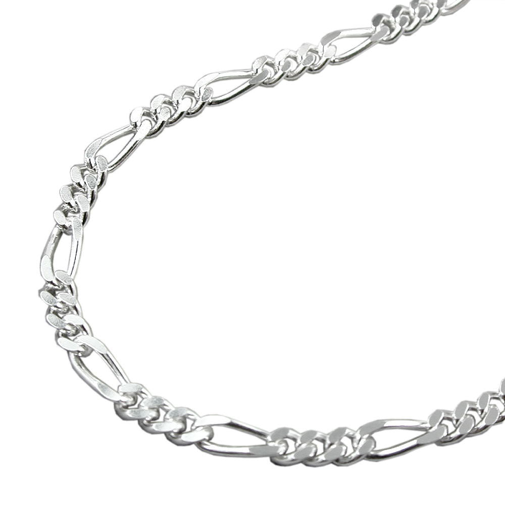 Kette Figarokette aus 925er Silber, 3 mm