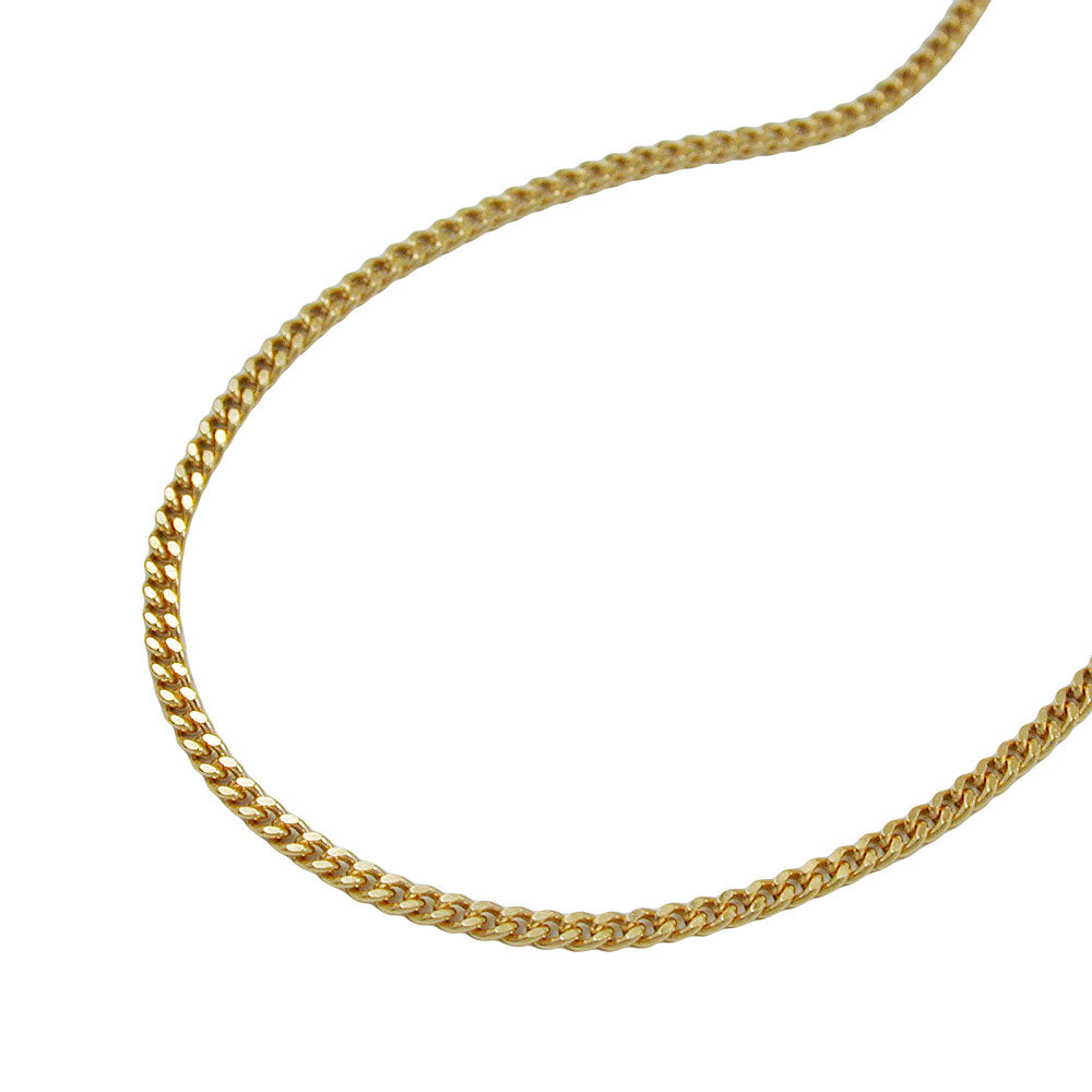 Kette Panzerkette aus 375er Gold, 1 mm
