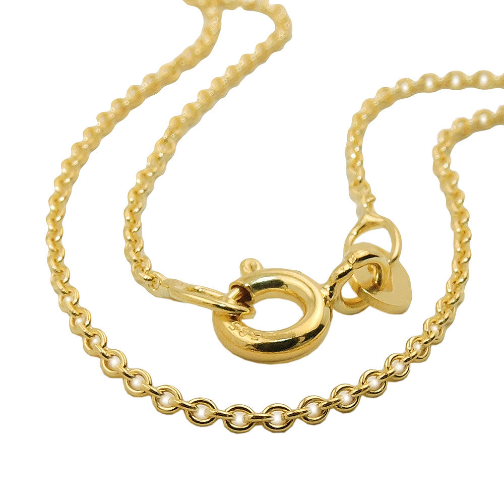 Kette Ankerkette rund aus 375er Gold, 1,1 mm