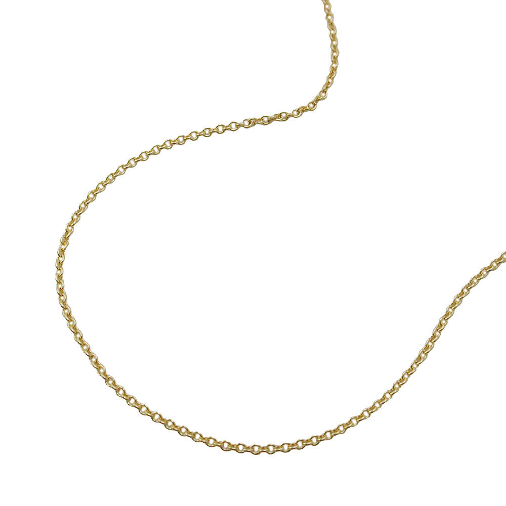 Kette 0,7 mm dünne Ankerkette aus 375er Gold