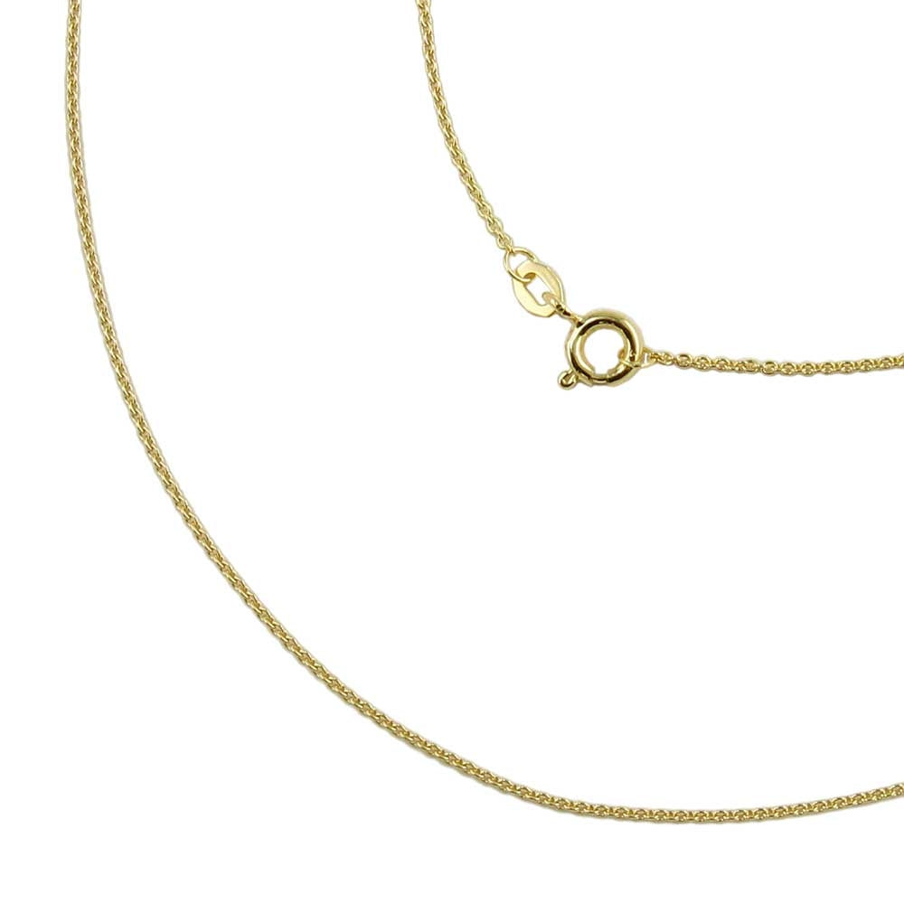 Kette Ankerkette rund aus 375er Gold, 1,1 mm