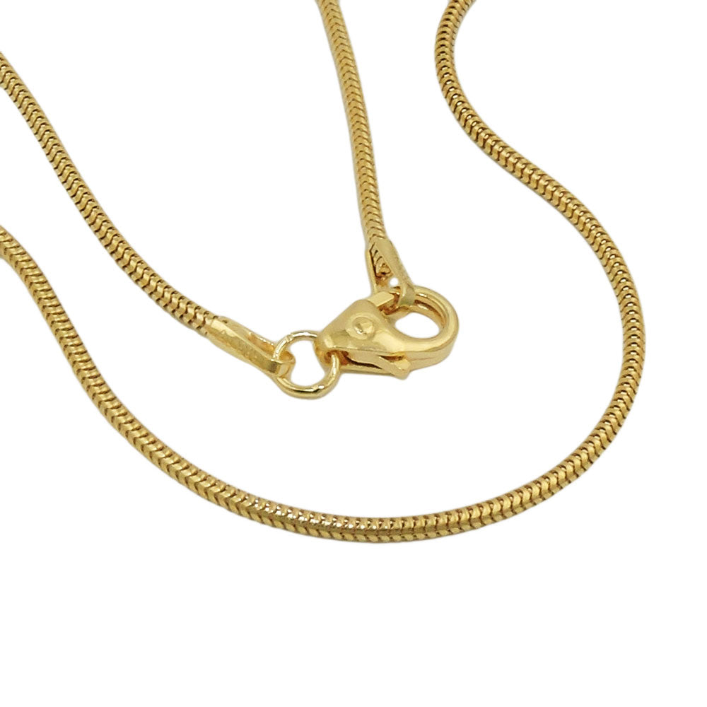Kette Schlange rund aus 585er Gold, 1,2 mm, 50 cm