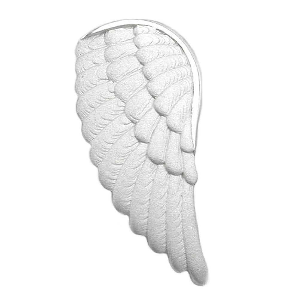 Anhänger Engelsflügel matt aus 925er Silber, 28 × 14 mm