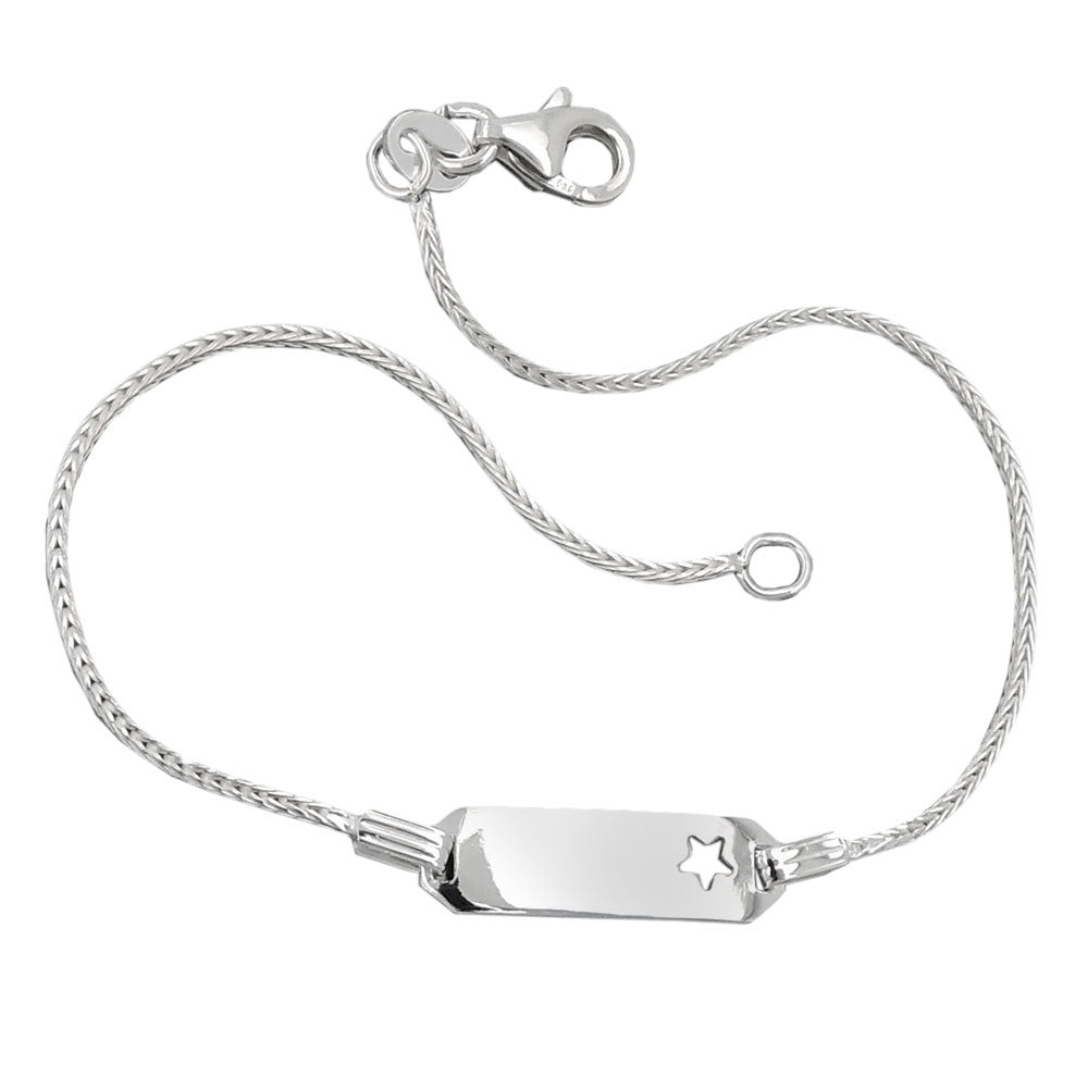 Schildband für Kinder, Silber 925