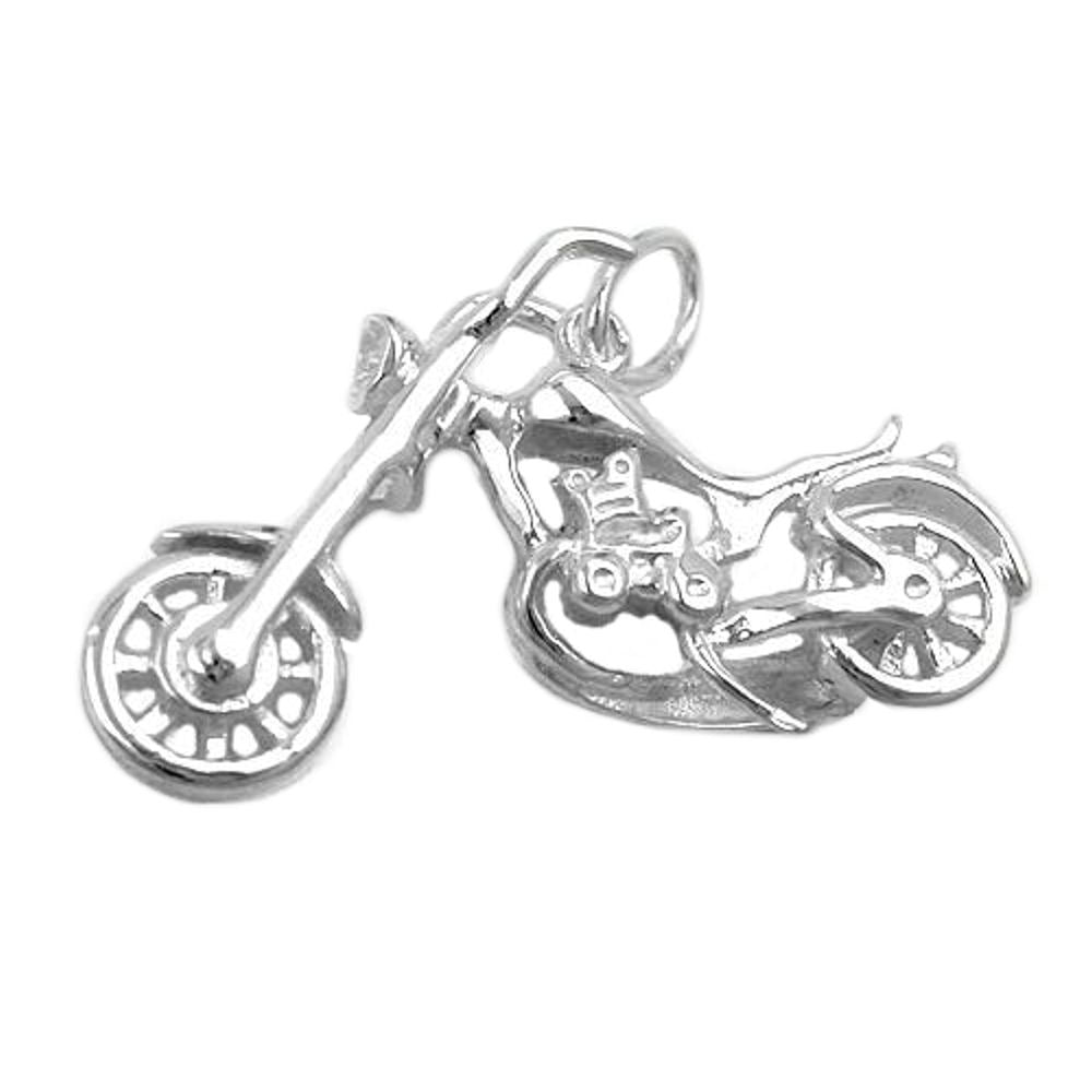 Anhänger verschiedene Größen Chopper Motorrad Silber 925