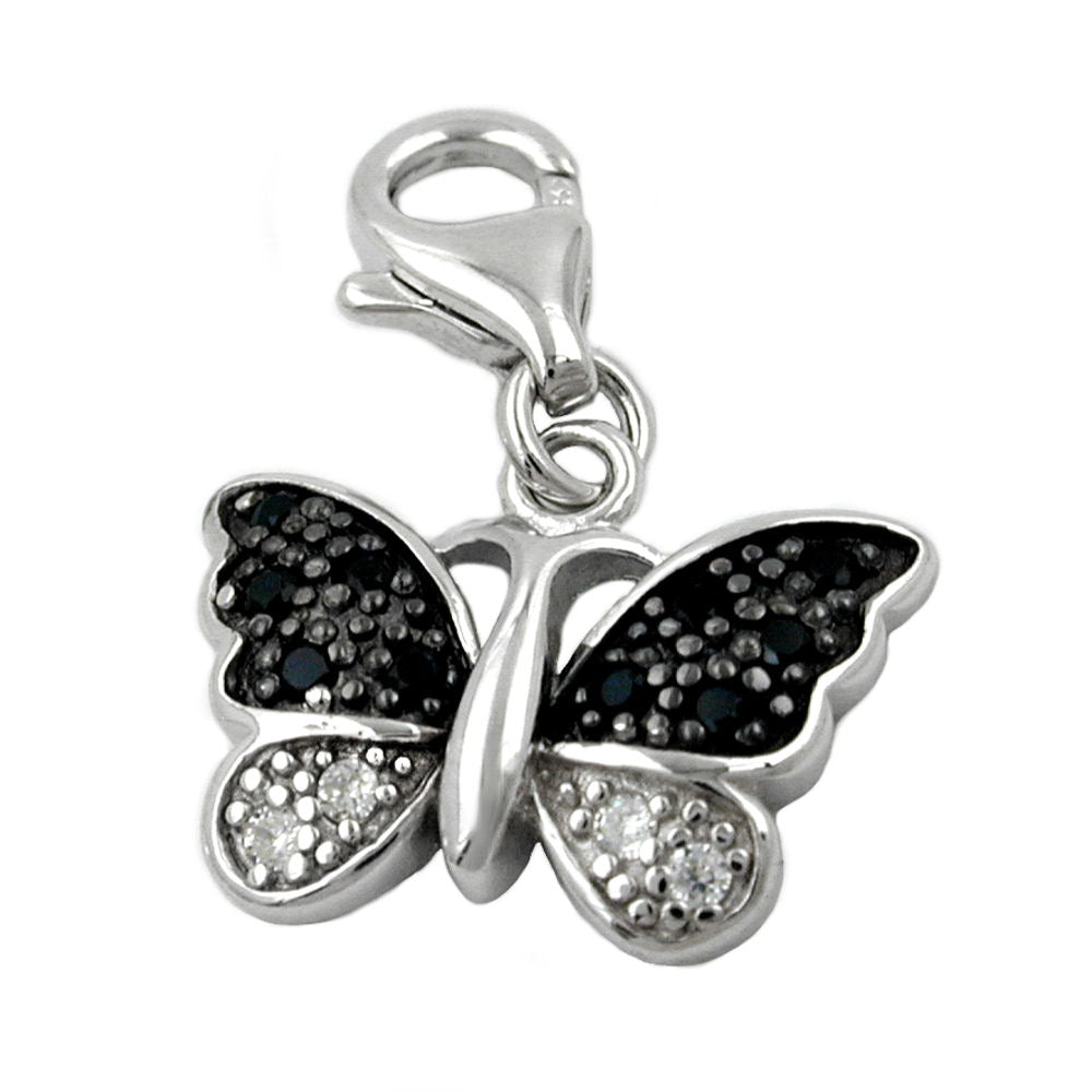 Anhänger Charm Schmetterling, Silber 925