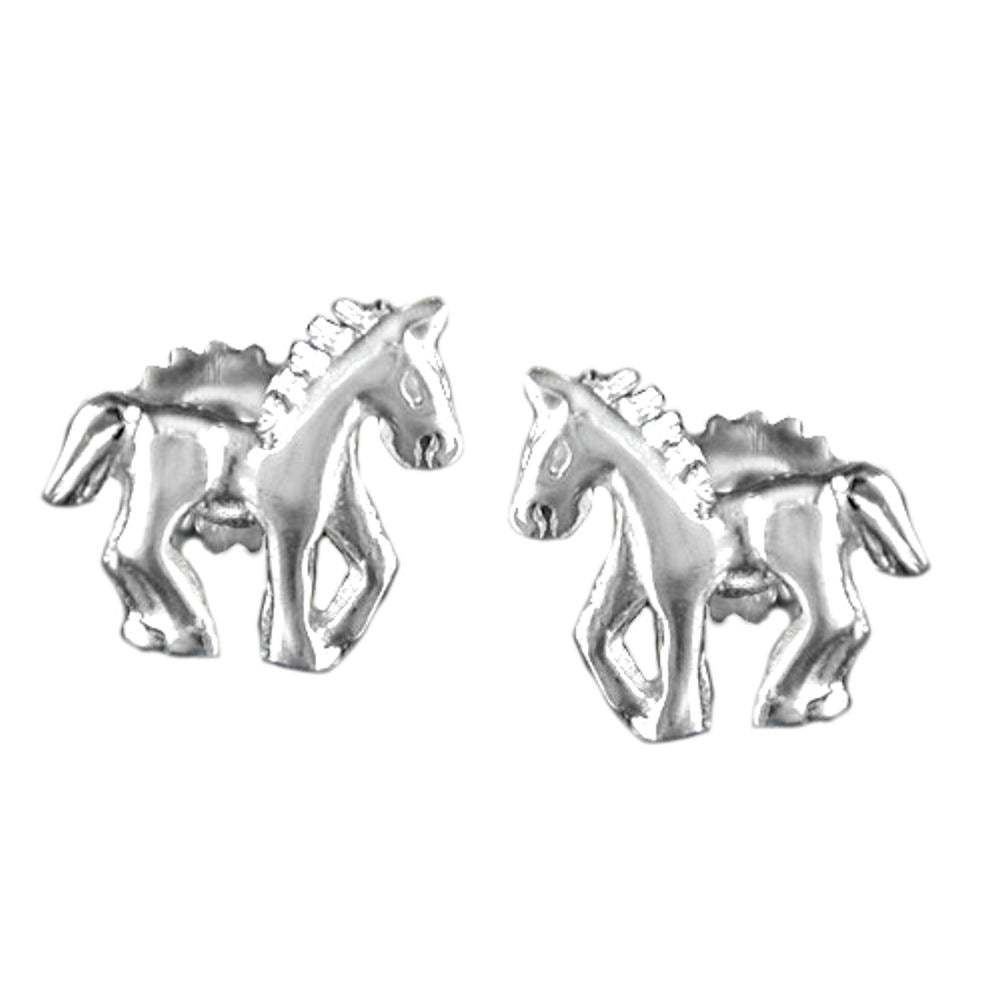 Stecker, Pferd rechts-links, Silber 925