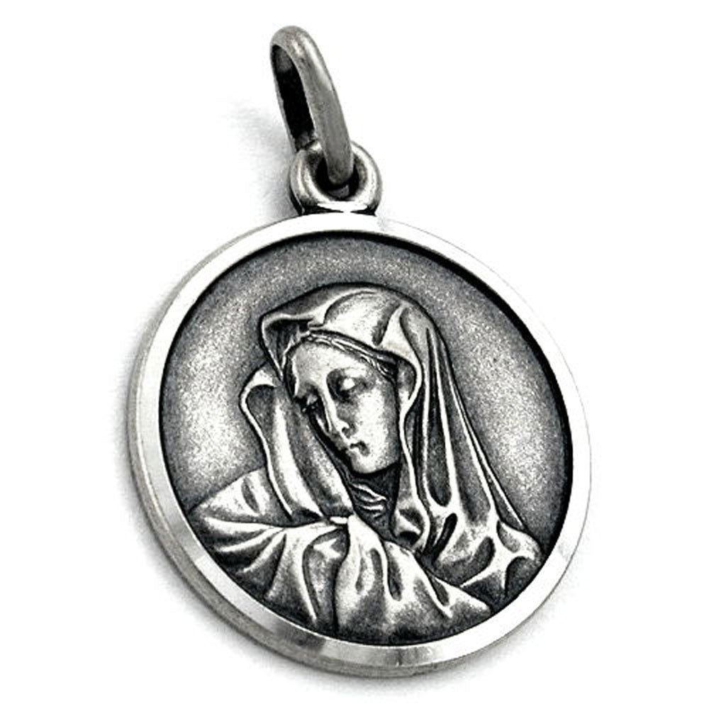 Anhänger Medaille Maria antik Silber 925