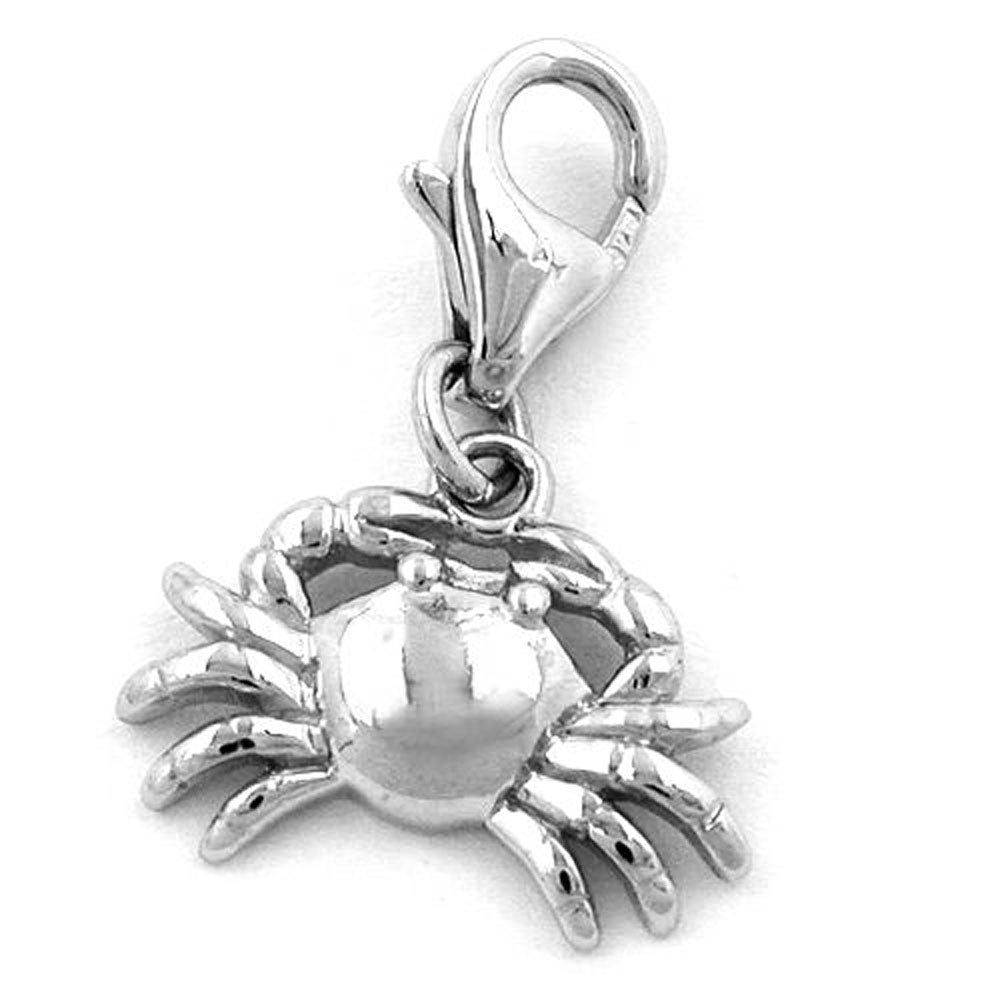 Anhänger, Charm Krabbe, Silber 925