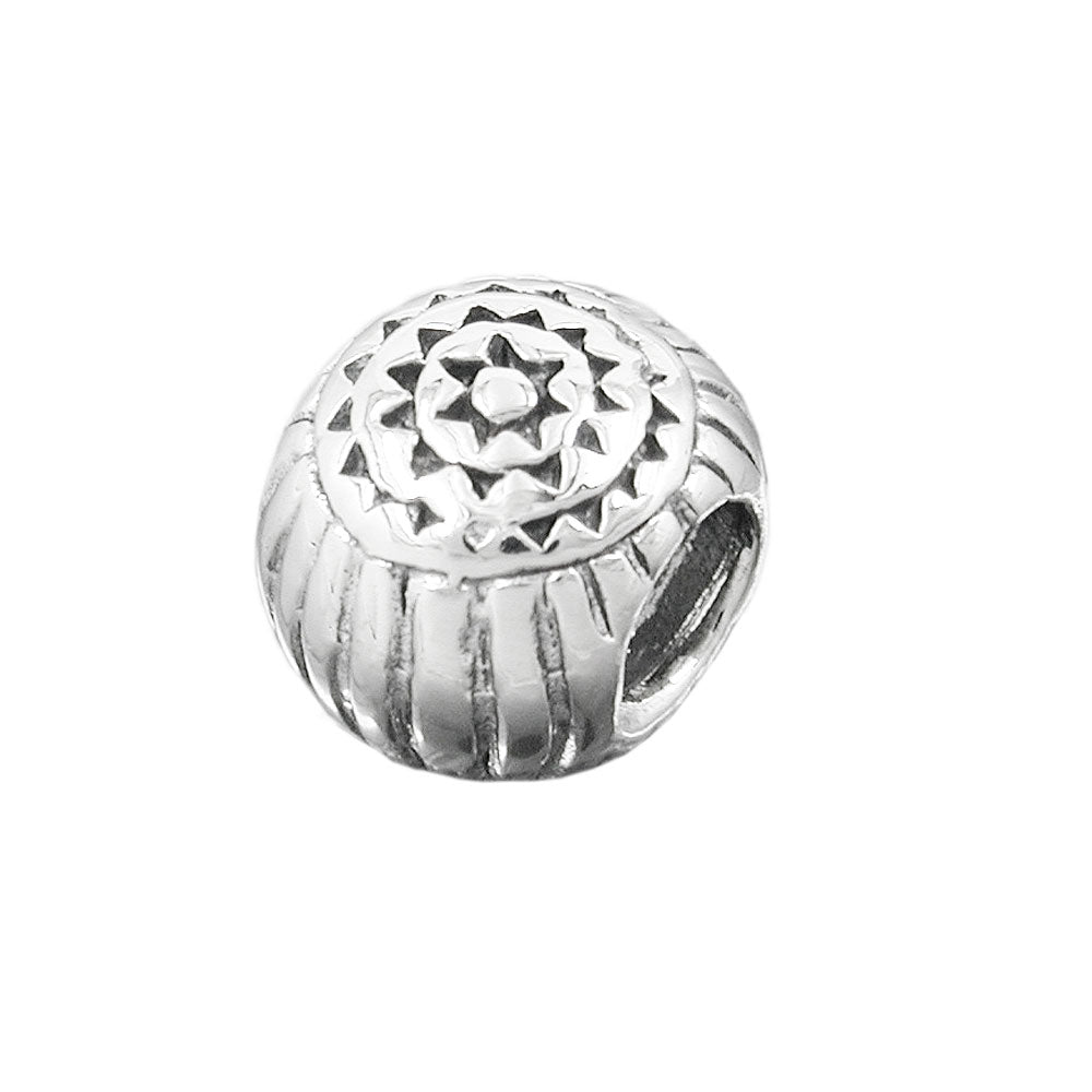 Anhänger verschiedene Größen Perle Bead antik geschwärzt rhodiniert Silber 925