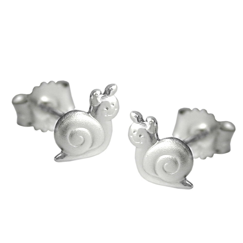 Ohrstecker Ohrring verschiedene Größen Kinderohrring kleiner Hase matt-glänzend Silber 925