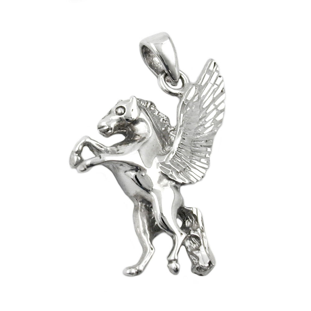 Anhänger verschiedene Größen Fabelwesen Pferd mit Flügeln Silber 925