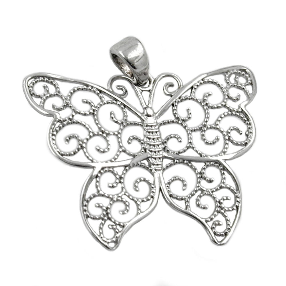 Anhänger Charm Schmetterling, Silber 925