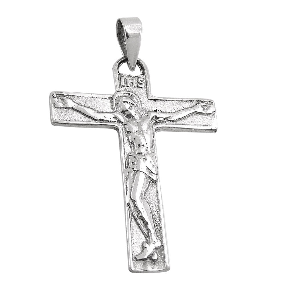 Anhänger verschiedene Größen Kreuz mit Jesus antik geschwärzt Silber 925