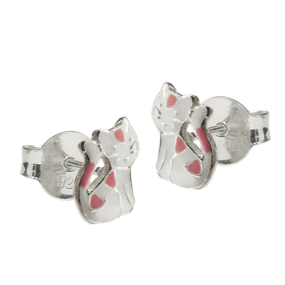 Ohrstecker Ohrring verschiedene Größen Kinderohrring Schuh verschiedene Farben lackiert Silber 925